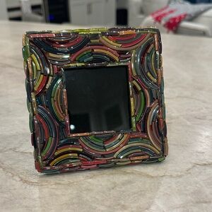 Two's Company Colorful Mosaic Frame